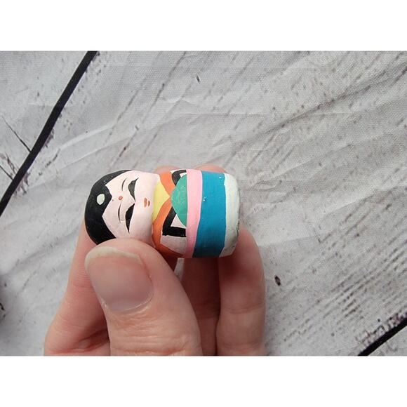 Adorable Vintage Clay Figurines Miniature Ornaments 2 Huishan Chinese Folk Art - Picture 4 of 10